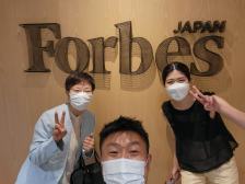 Forbes JAPANのインタビュー後の様子