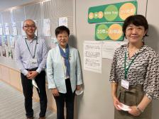 萩原なつ子が埼玉県男女共同参画推進センターを訪問した際の様子