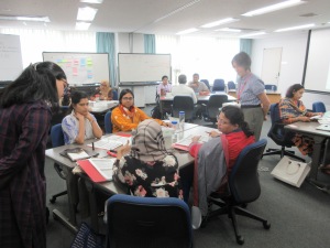 Group work on collaboration based on a mock case  