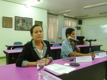 An interview at the Philippine Commission on Women