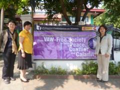 7. Visited Ms. Verzosa, Executive Director of PCW (second from left)