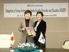 1. Ms. Sangwa Lee, Director of KIGEPE and Ms. Fusako Utsumi, President of 　　NWEC