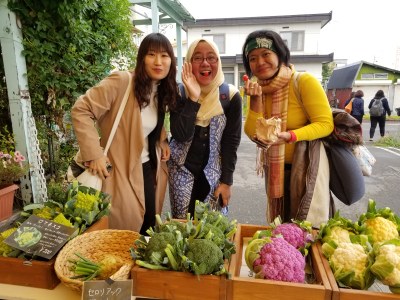 Visiting the organic market