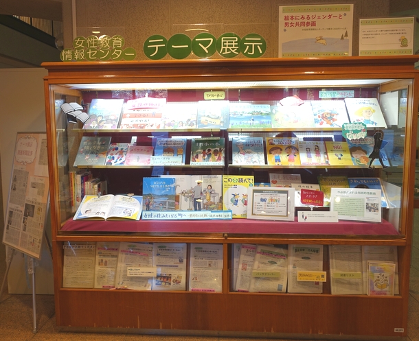 本館１階展示ケースの正面