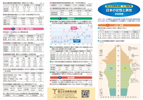 国立女性教育会館ミニ統計集の画像